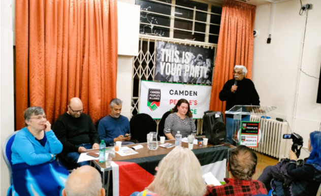 Left challenge in Camden