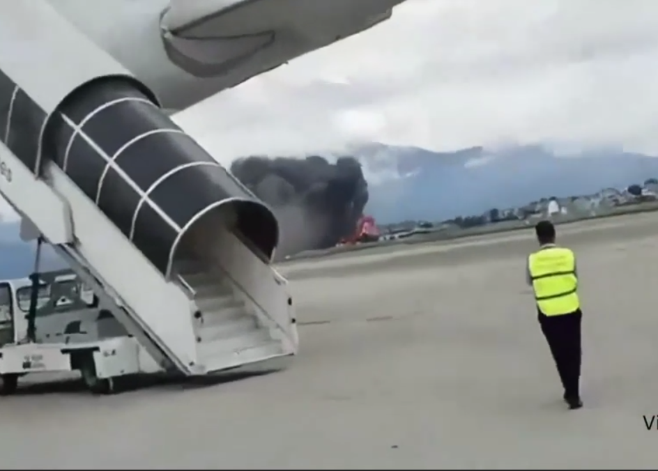 Rare video of plane crash at Kathmandu International Airport