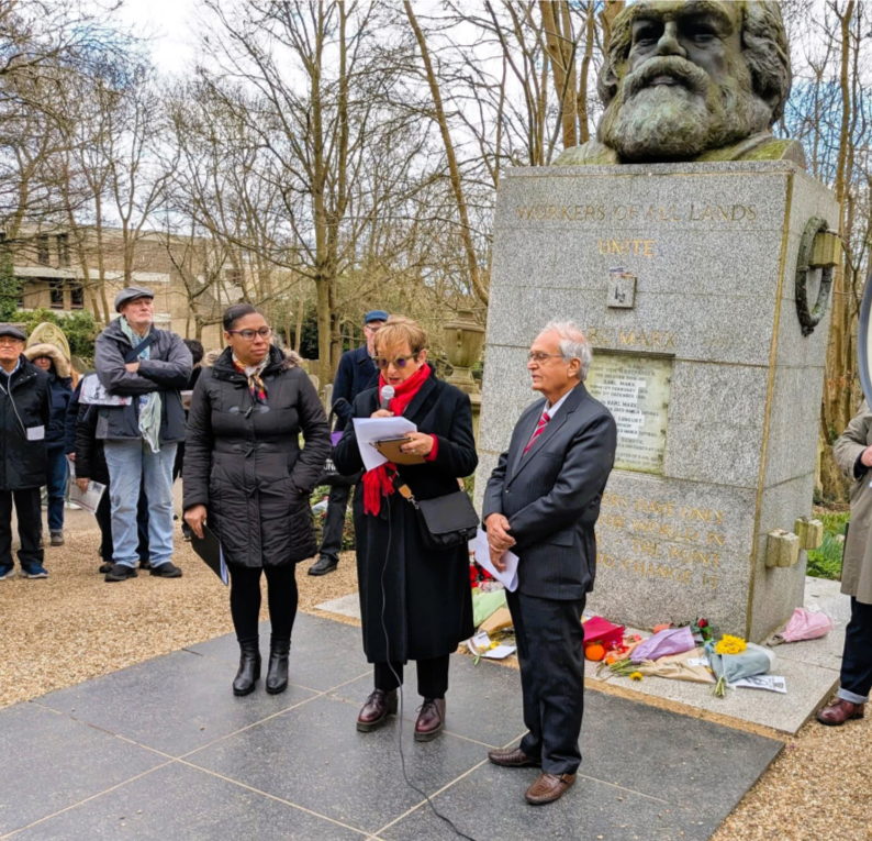 Red Salute to Karl Marx in Highgate