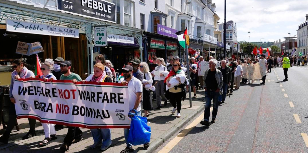 Marching for Palestine in Wales