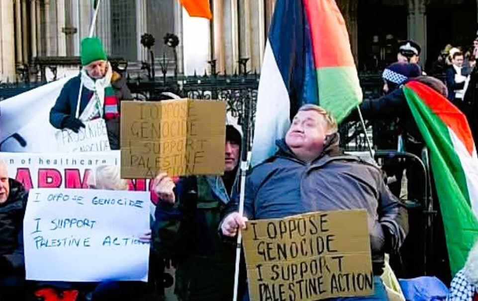 Arrested for supporting Palestine Action