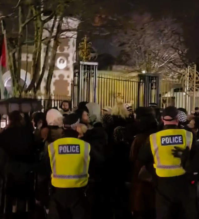 Angry scenes at Wormwood Scrubs